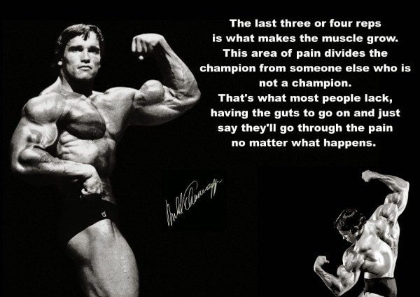 Arnold Schwarzenegger is an inspiration to bodybuilders everywhere.